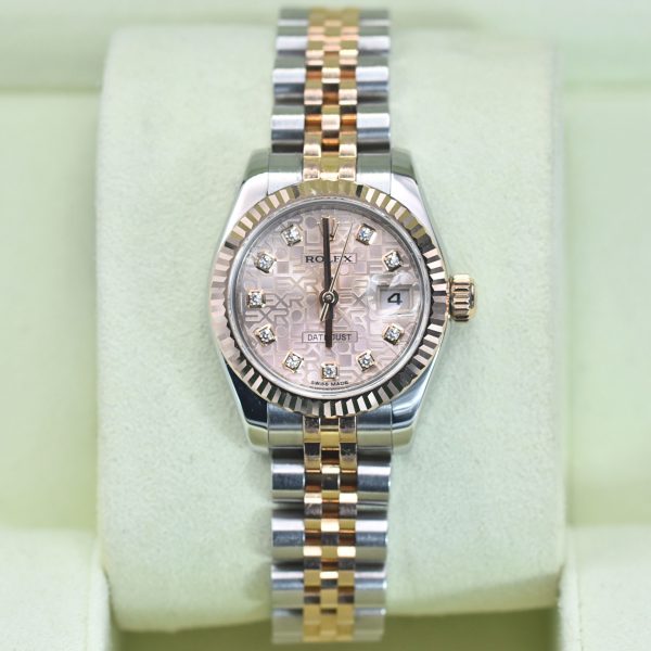 Rolex Datejust 26mm ref 179171, Rose jubilee diamond dial